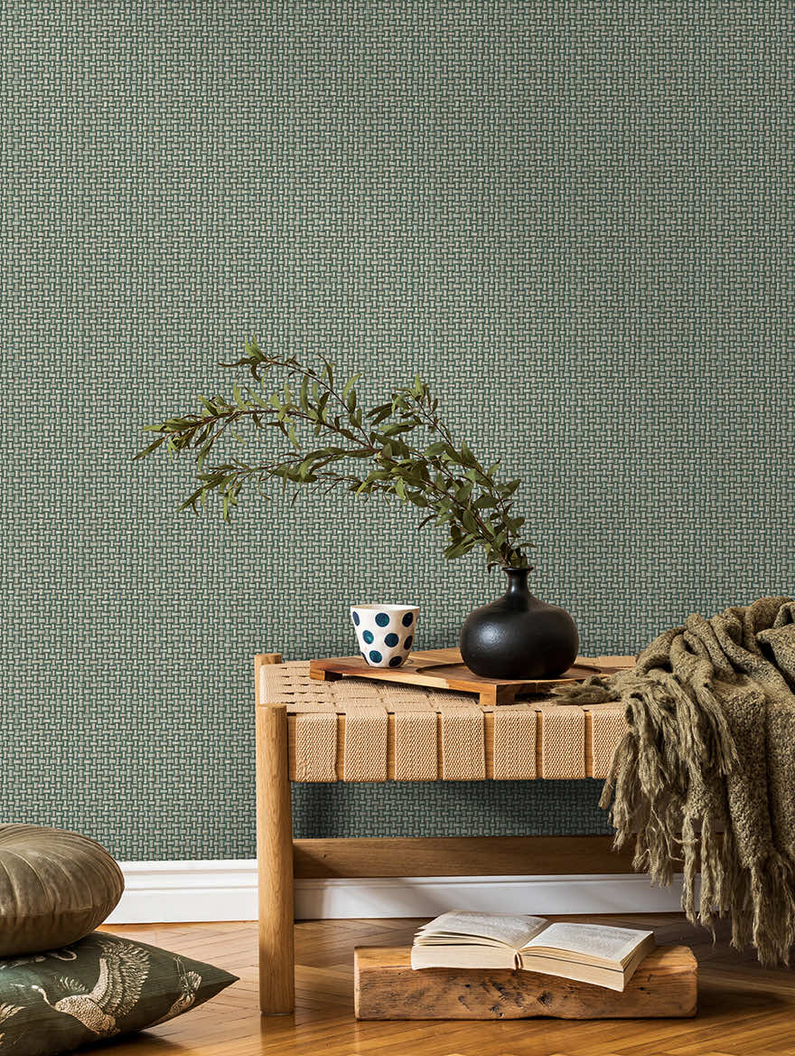 Biderbost Weave Wallpaper Wallpaper Inn
