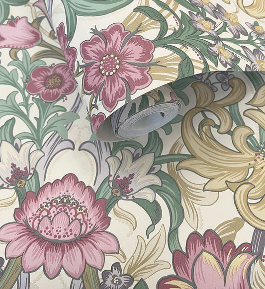 Fleurmont Wallpaper Cream/ Multi