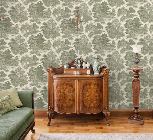 Blenheim Wallpaper Green