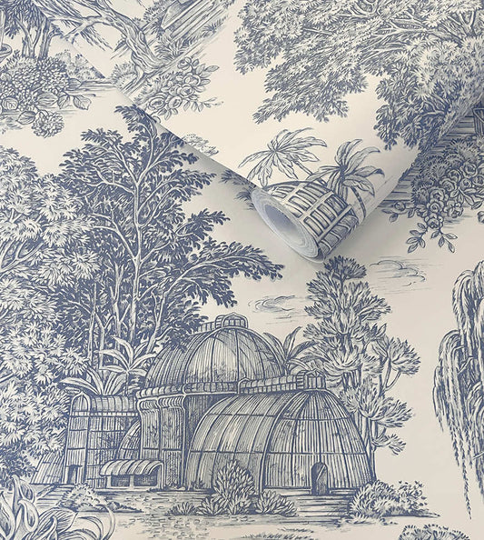 Blenheim Wallpaper Blue