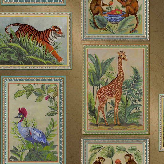 Menagerie Gold - Wallpaper Inn