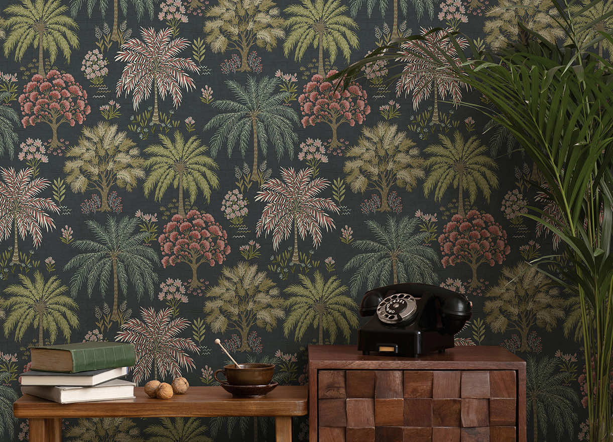 Solana Navy - Wallpaper Inn