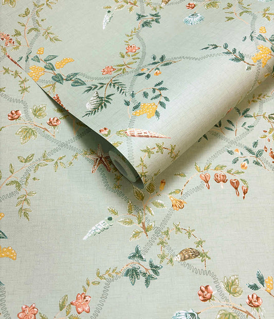Marina Duck Egg Blue - Wallpaper Inn