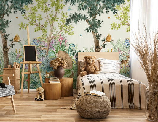 Forest Friends Mural Wallpaper Inn