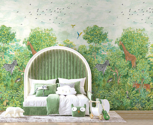 Into the Wild Kids Mural Wallpaper Inn