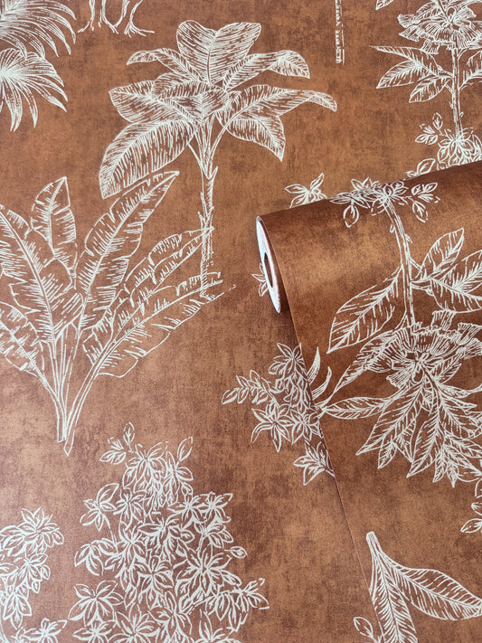 Zen Foliage Burnt Orange