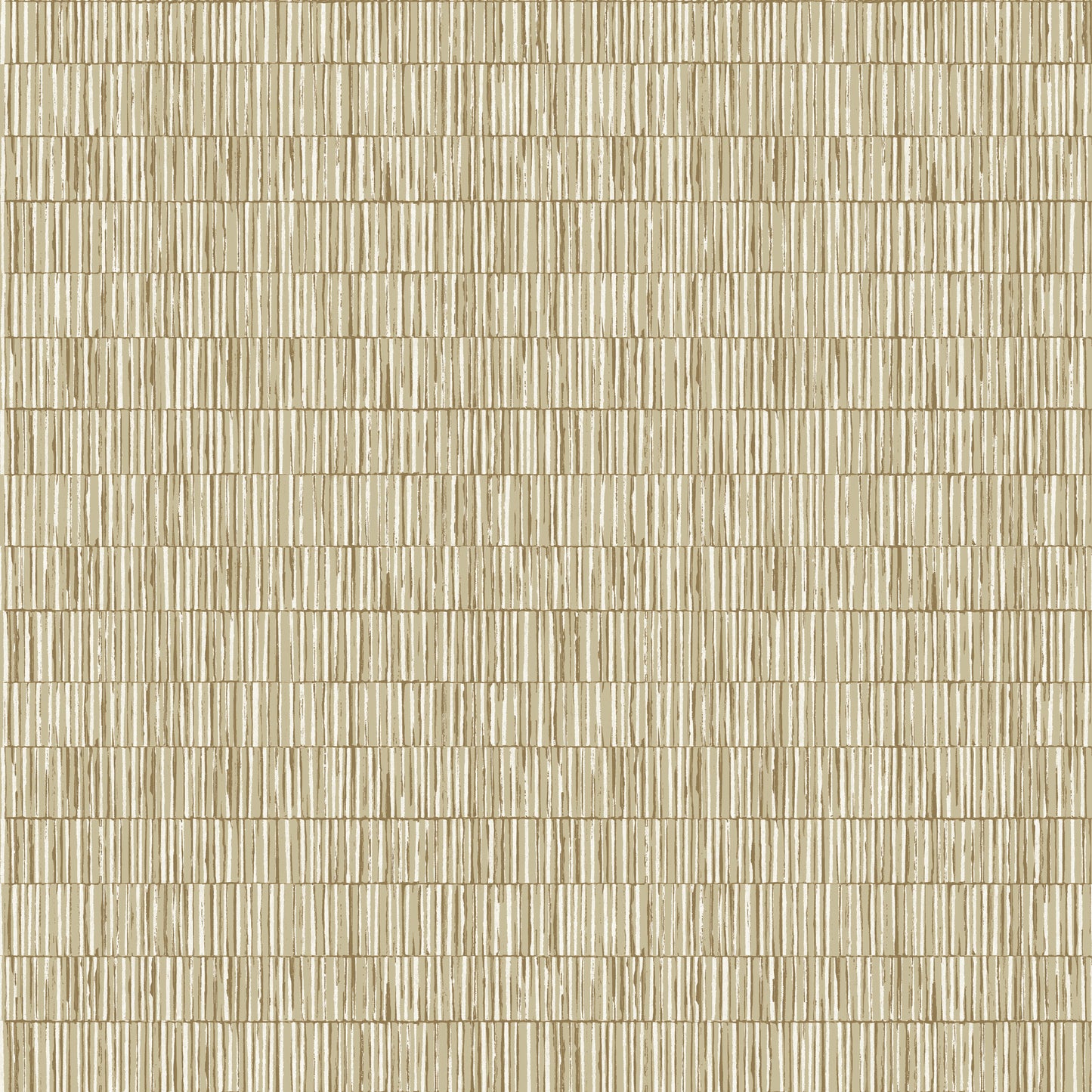 Bamboo Screen Beige & Light Gold on Cream