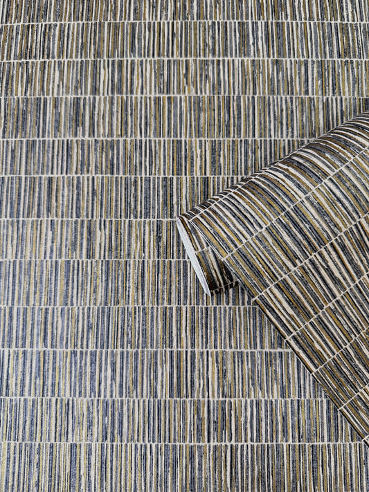 Bamboo Screen Taupe/ Gold