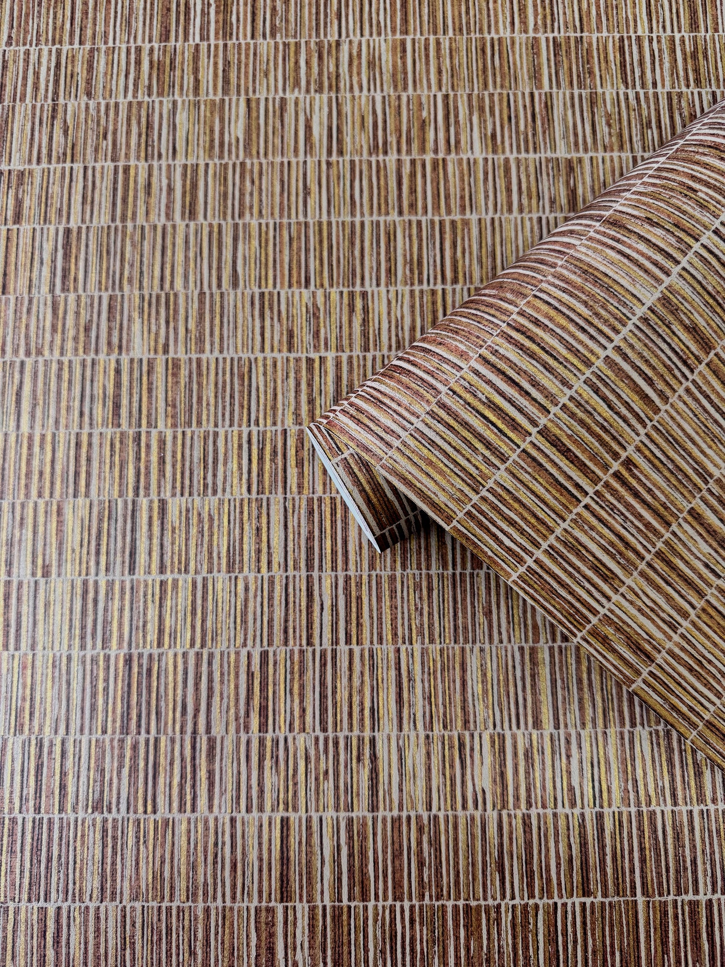 Bamboo Screen Copper & Burnt Orange