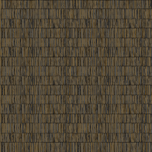 Bamboo Screen Copper on Black