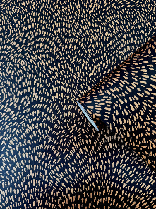 Fan Fleck Gold on Black