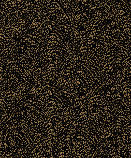 Fan Fleck Gold on Black