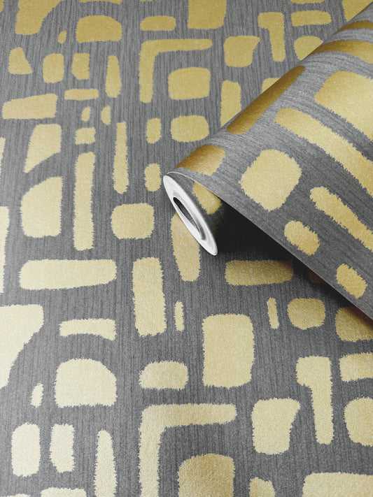 Chunky Geo Gold on Steel