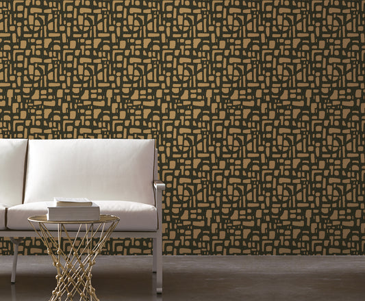 Chunky Geo Gold on Black