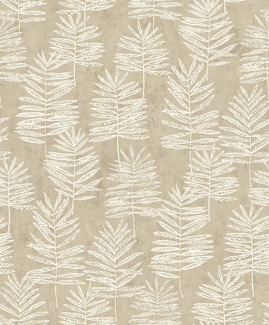 Tumbling Leaf Cream / Pale Gold on beige