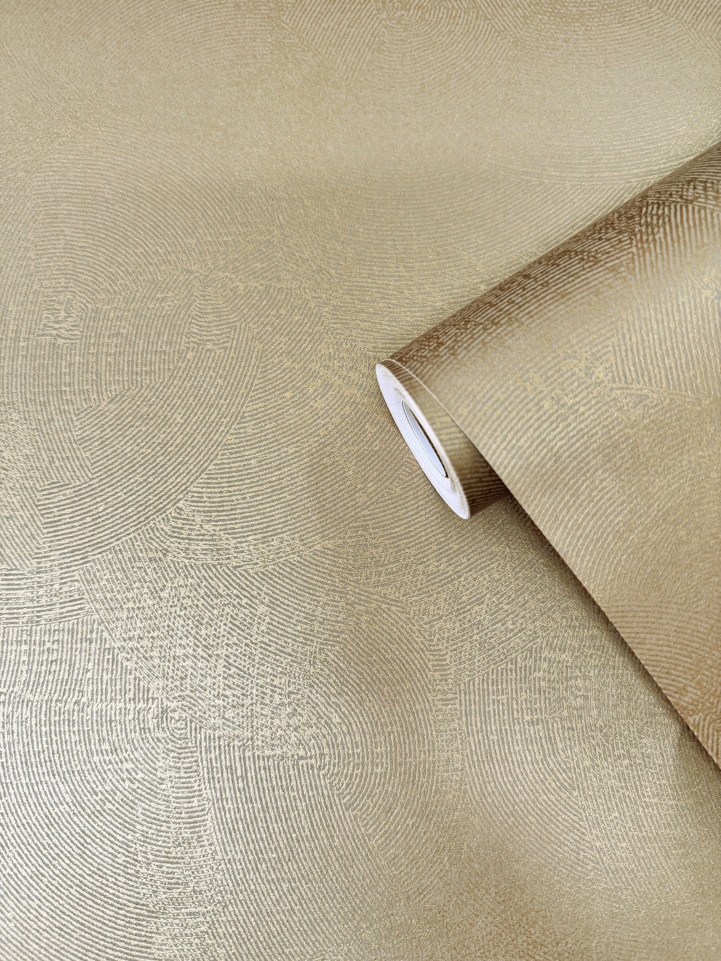 Plaster Fan Gold on Grey