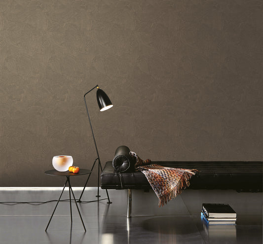 Plaster Fan Rose Gold on Charcoal