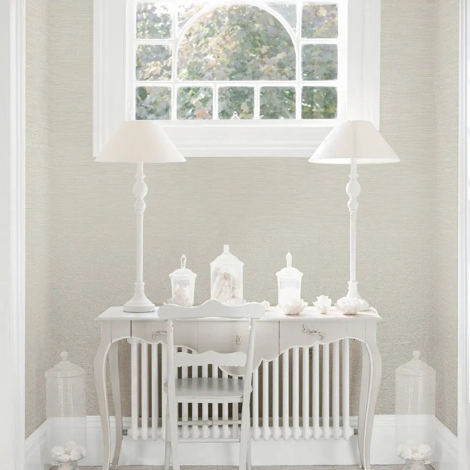 Weave- Effect Textile Wallpaper Wallpaper Inn