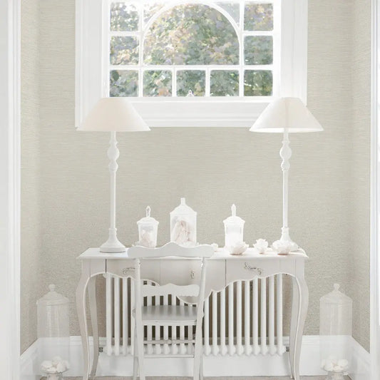 Weave- Effect Textile Wallpaper Wallpaper Inn