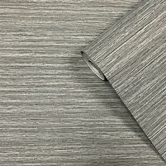 Weave- Effect Textile Wallpaper Wallpaper Inn