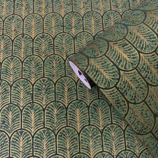 Geo Arch Art Deco Wallpaper Wallpaper Inn