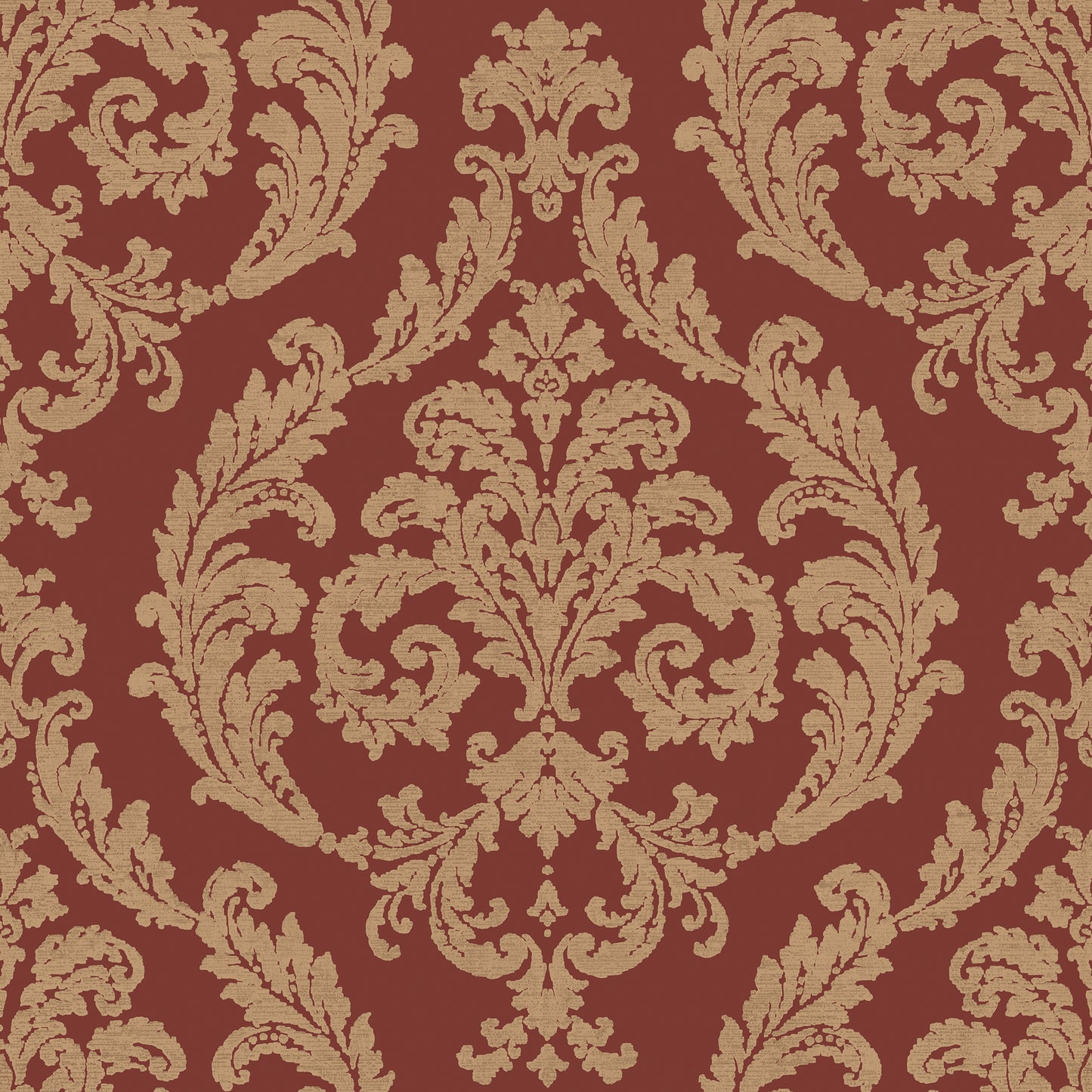 Silk Damask Red /Bronze