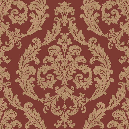Silk Damask Red /Bronze