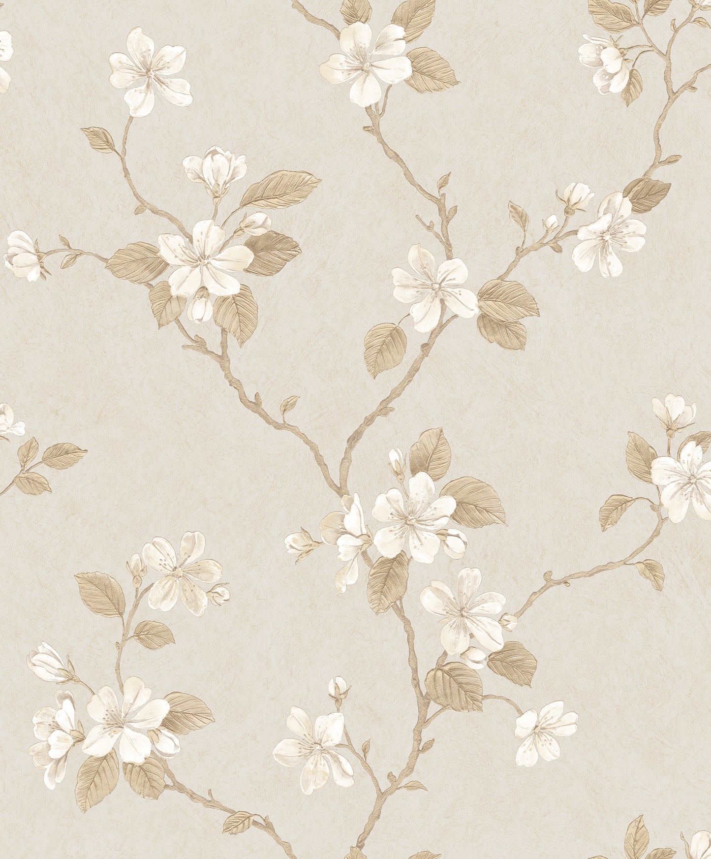 Dogwood Floral Beige / Gold