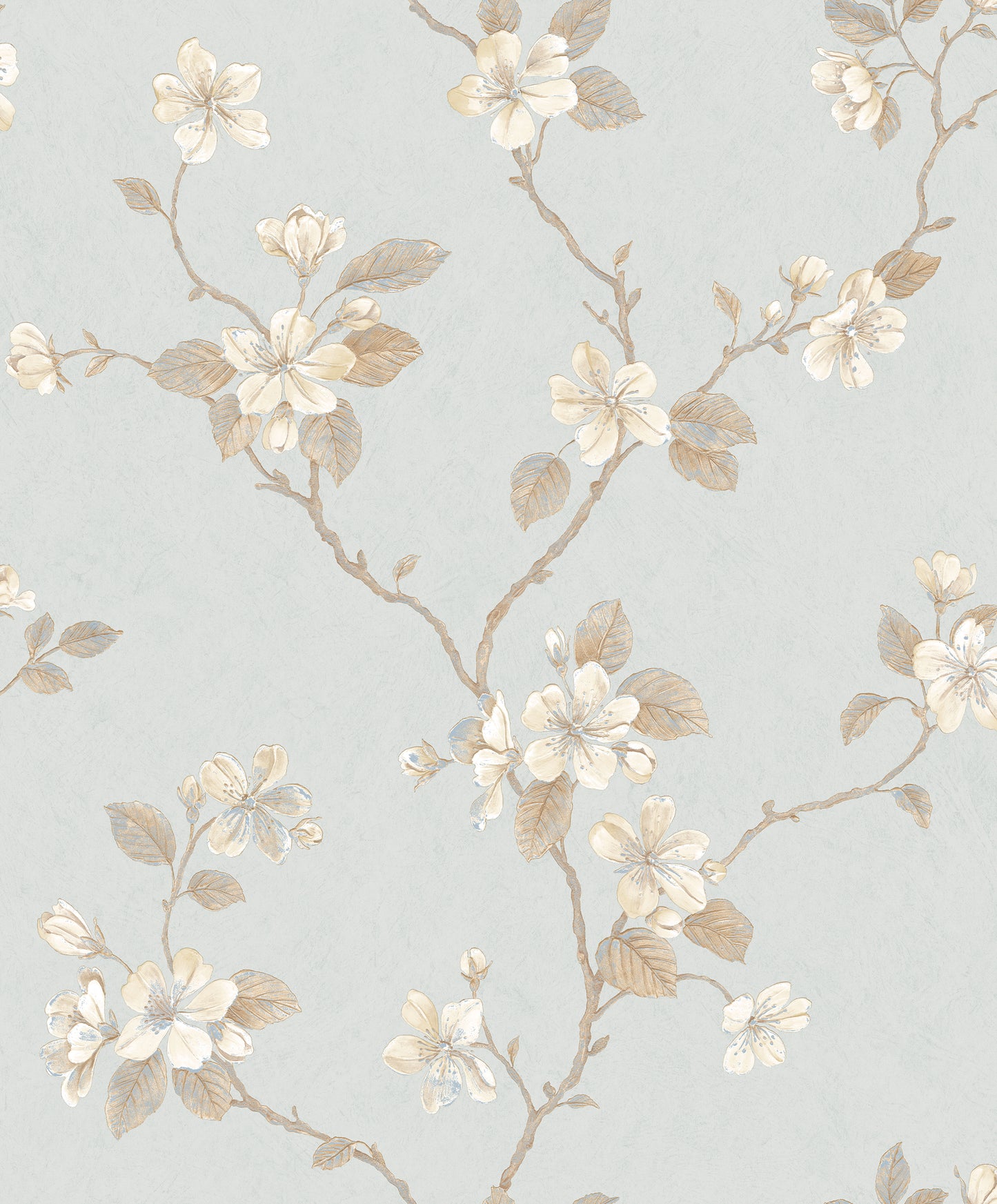 Dogwood Floral Pale Blue / Beige