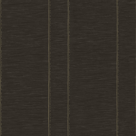 Pleated Stripe Brown / Gold