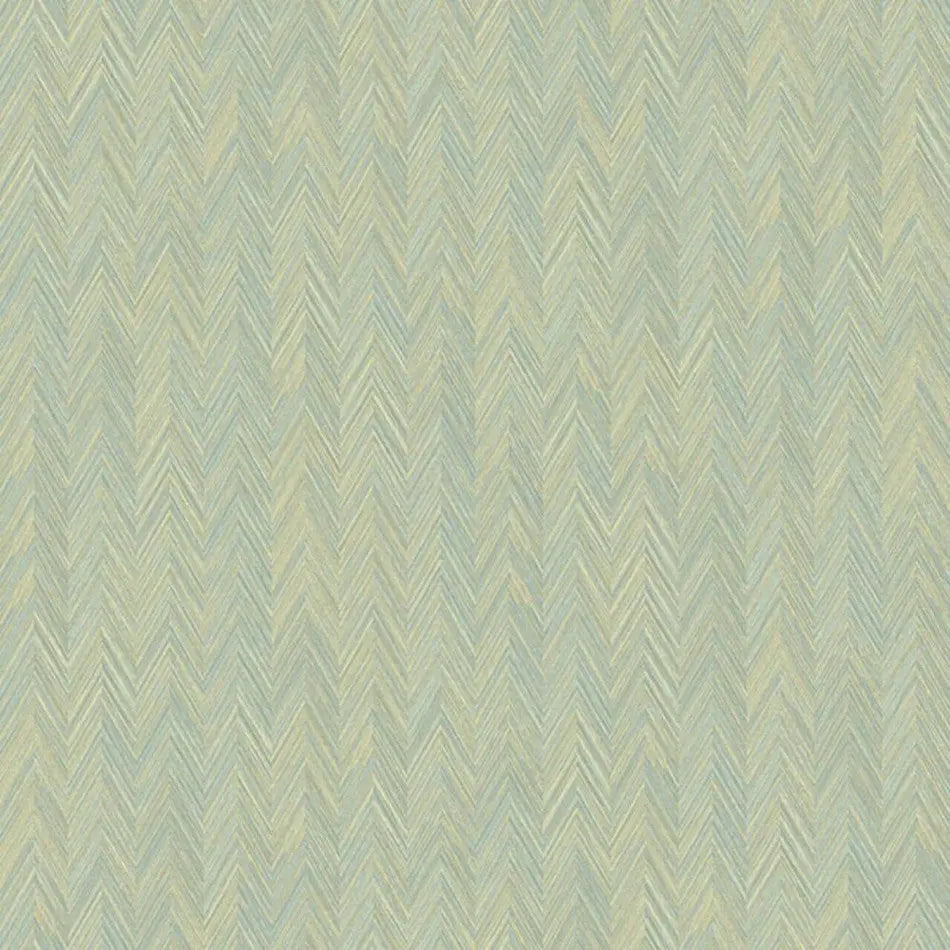 Fiber Chevron Wallpaper Green