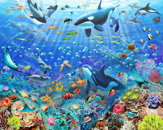 Underwater Scene Mural