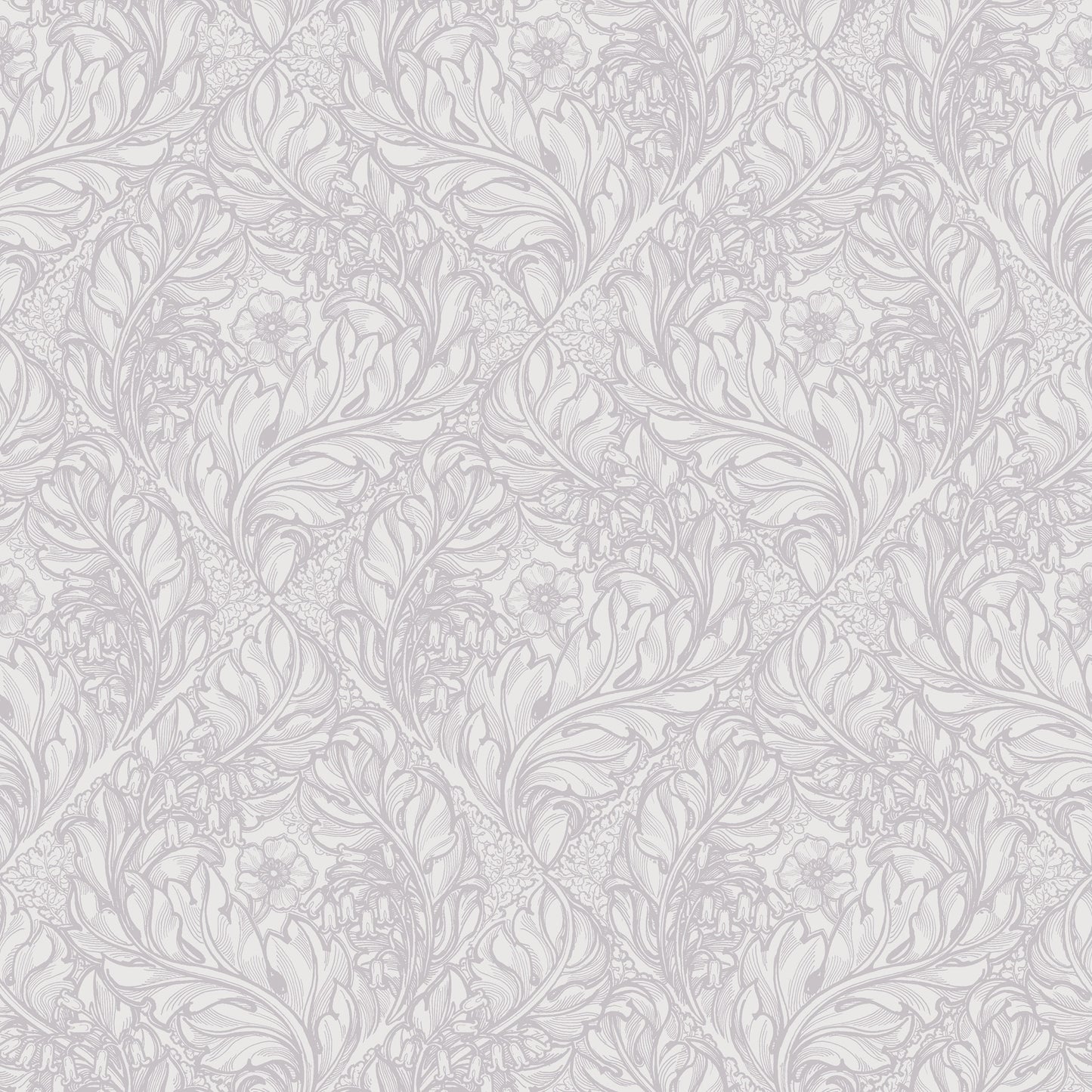 Rambleicious Floral Lavendar - Wallpaper Inn
