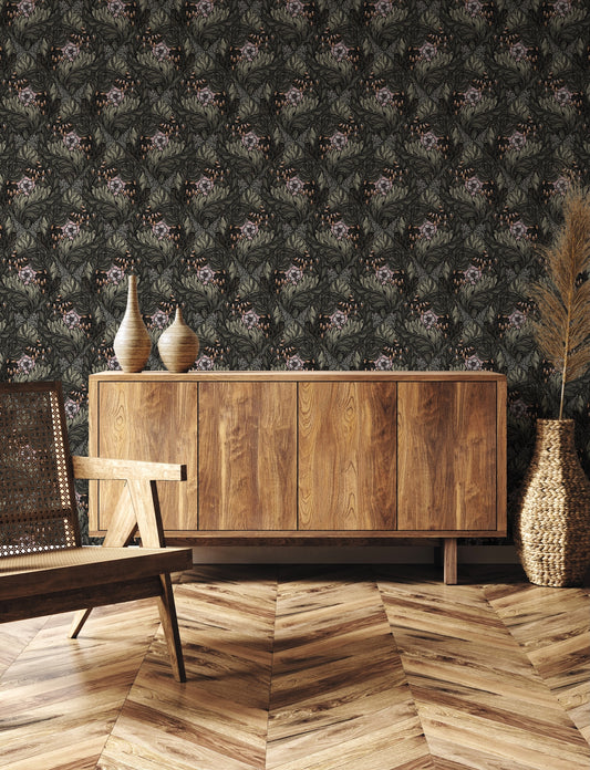 Rambleicious Multi Green - Wallpaper Inn