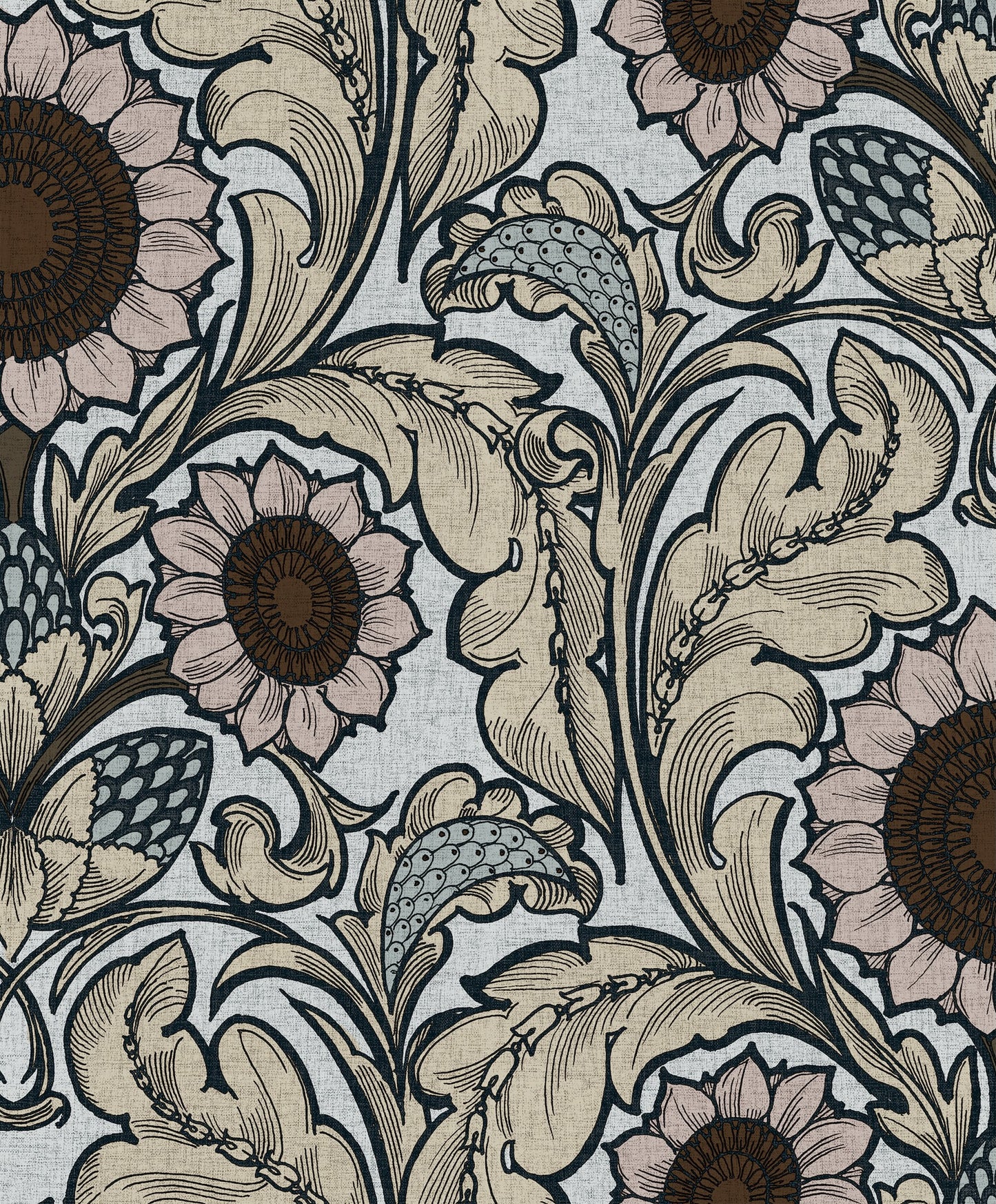 Sunnyside Up Light Blue - Wallpaper Inn