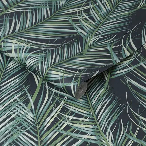 Palm Leaves Green Wallpaper Inn