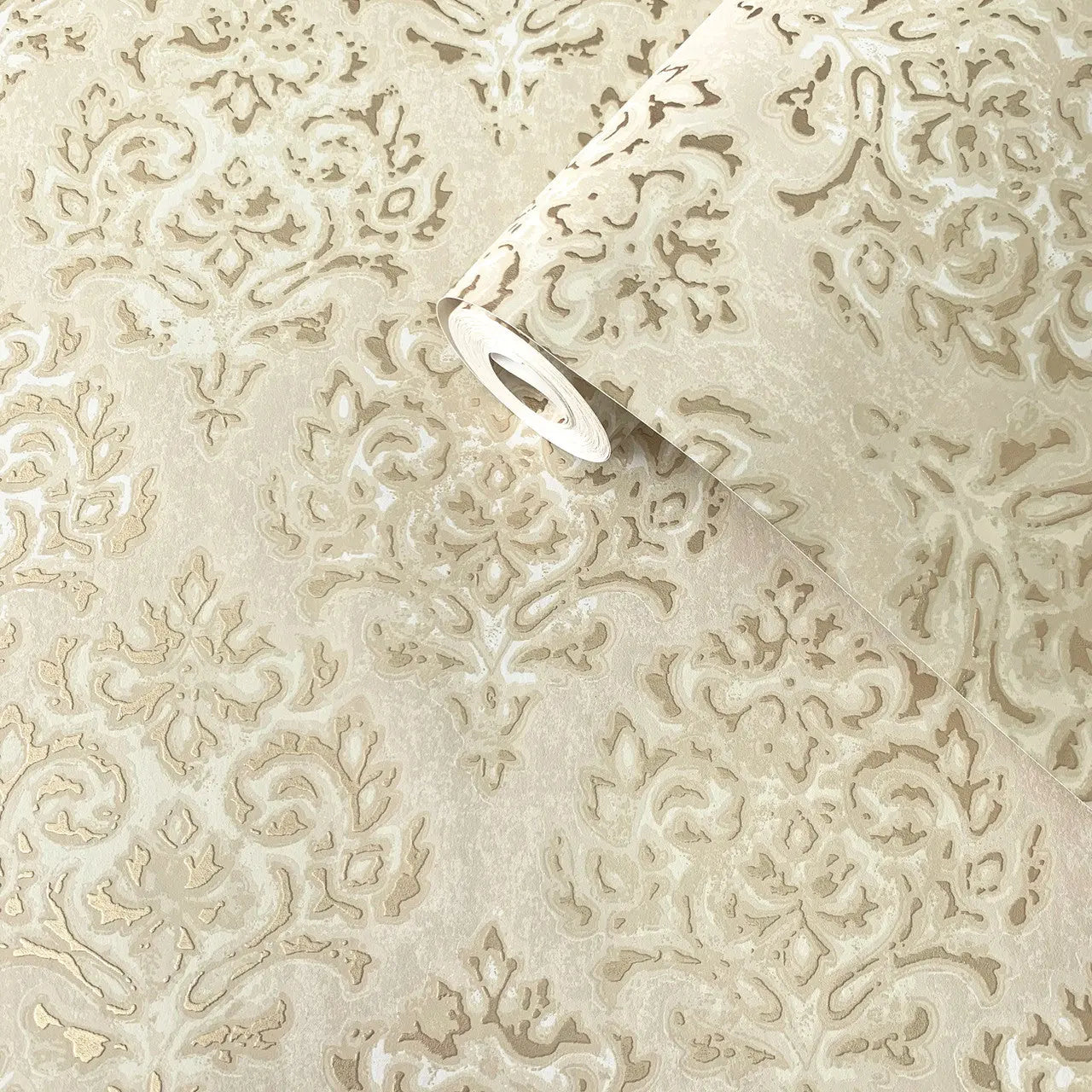 Modern Damask Mottled Wallpaper Wallpaper Inn