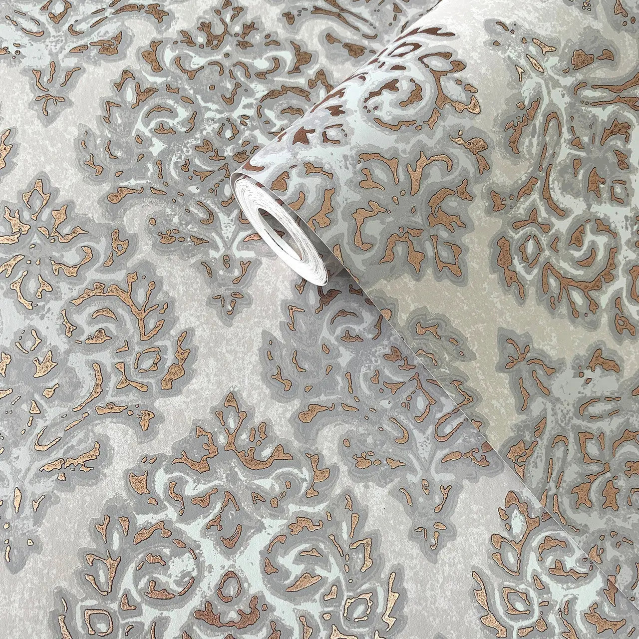 Modern Damask Mottled Wallpaper Wallpaper Inn