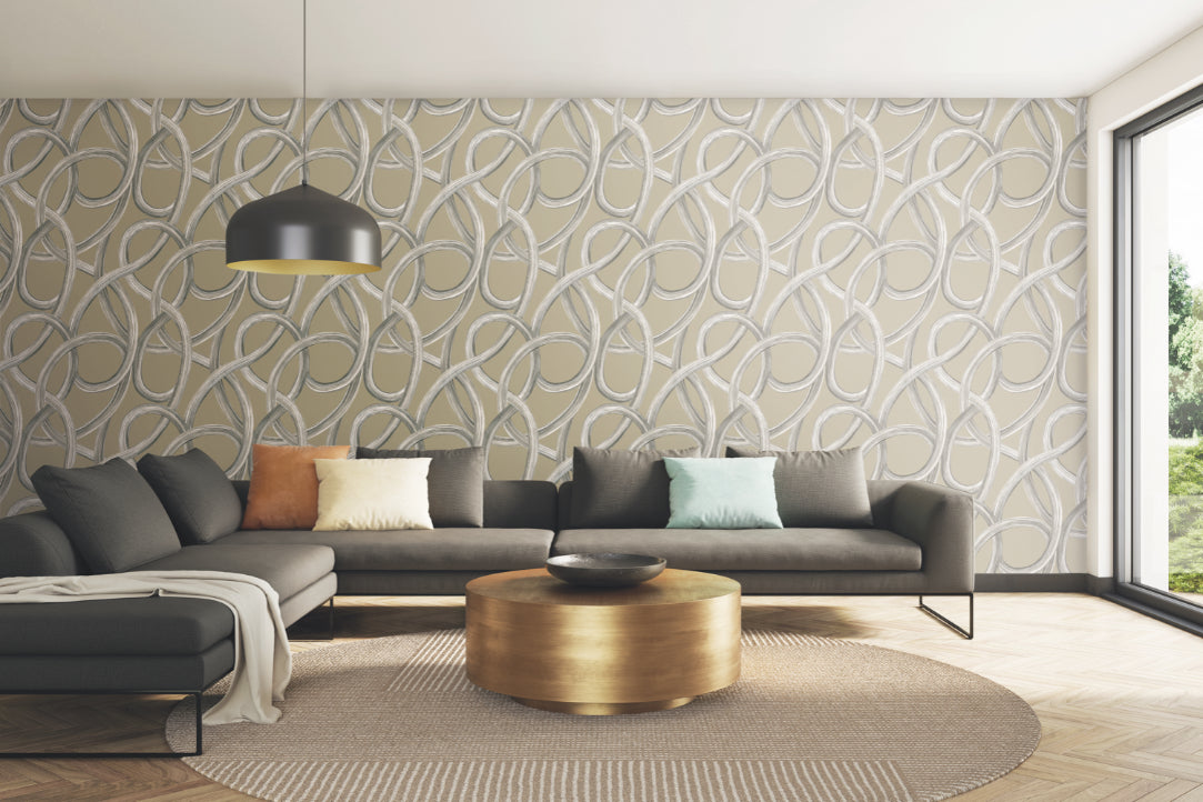 Twisted Geo Stone - Wallpaper Inn