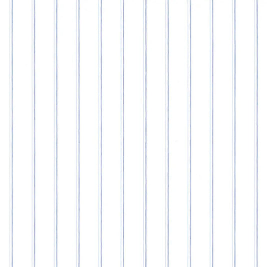 Double Thin Stripe Blue Wallpaper Wallpaper Inn
