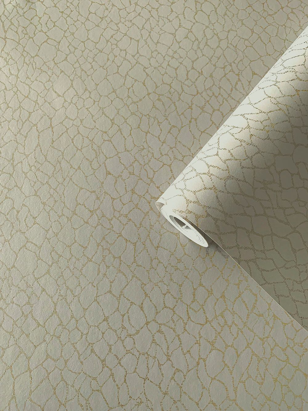 Webbing Geometric Wallpaper Beige