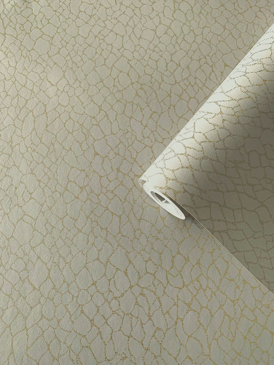 Webbing Geometric Wallpaper Beige