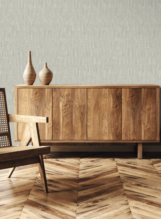Tonal Plain Industrial Wallpaper Silver Grey