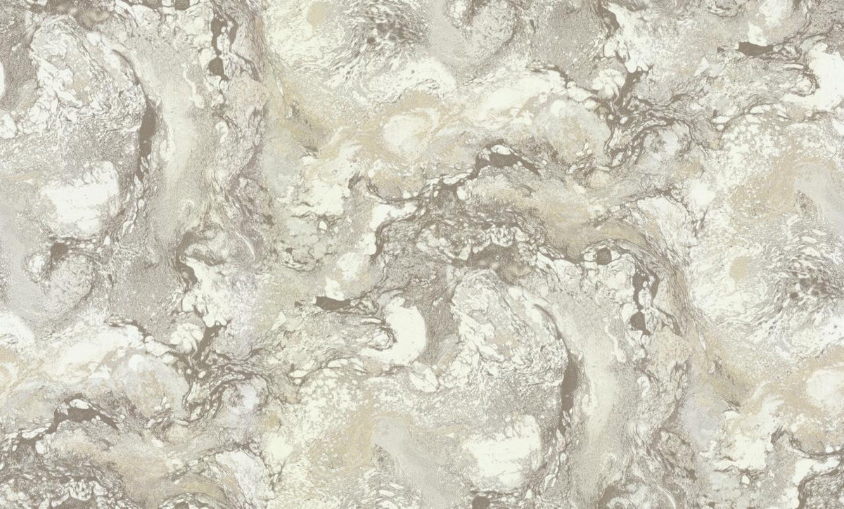 Carrara Marble Effect Wallpaper White & Grey