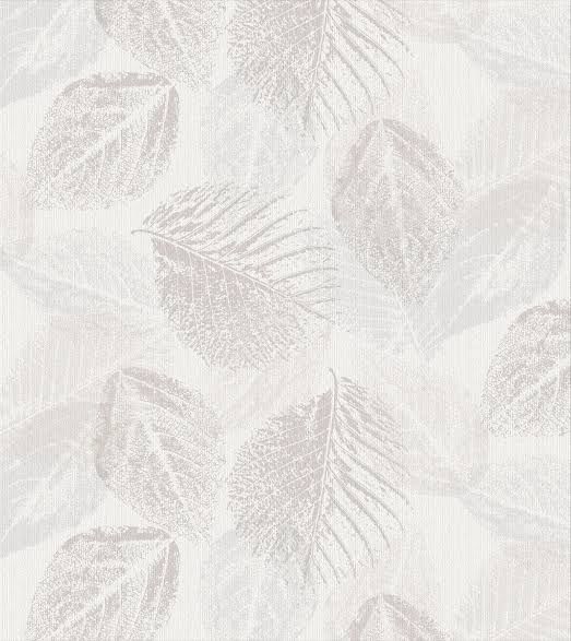 Overlay Leaves Wallpaper Taupe