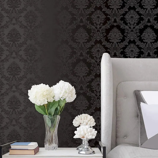 Damask Silk Wallpaper Wallpaper Inn