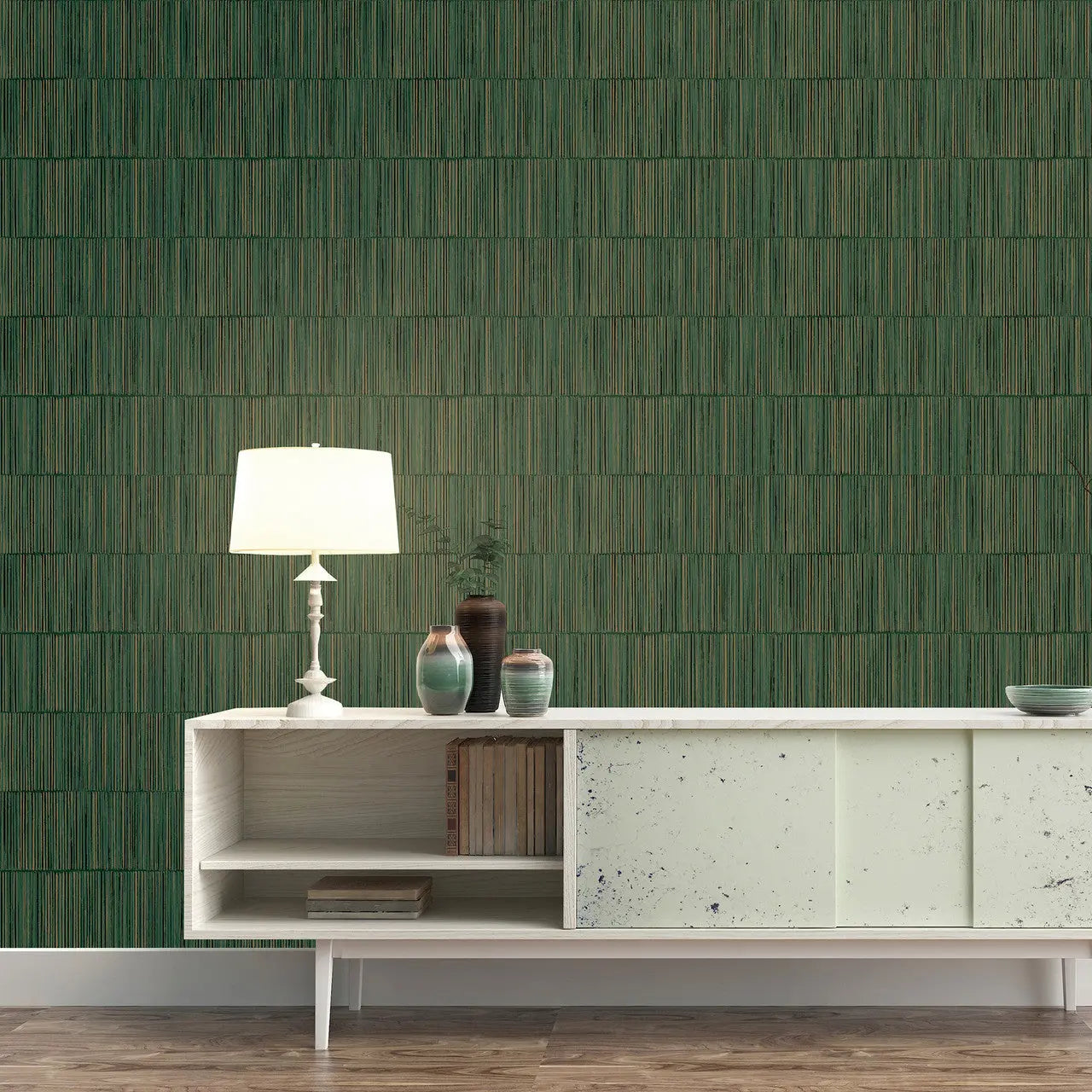 Bamboo Stripe Wallpaper Wallpaper Inn