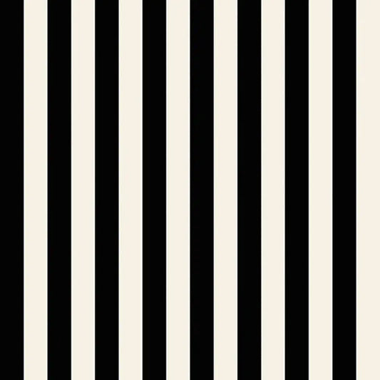 Regency Stripe Wallpaper - Black & White Wallpaper Inn