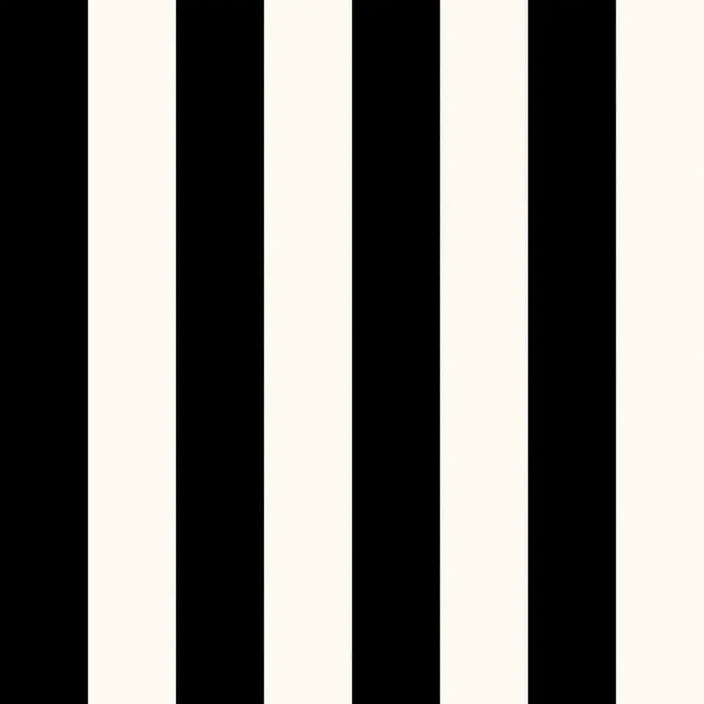 Tent Stripe Wallpaper - Black & White Wallpaper Inn