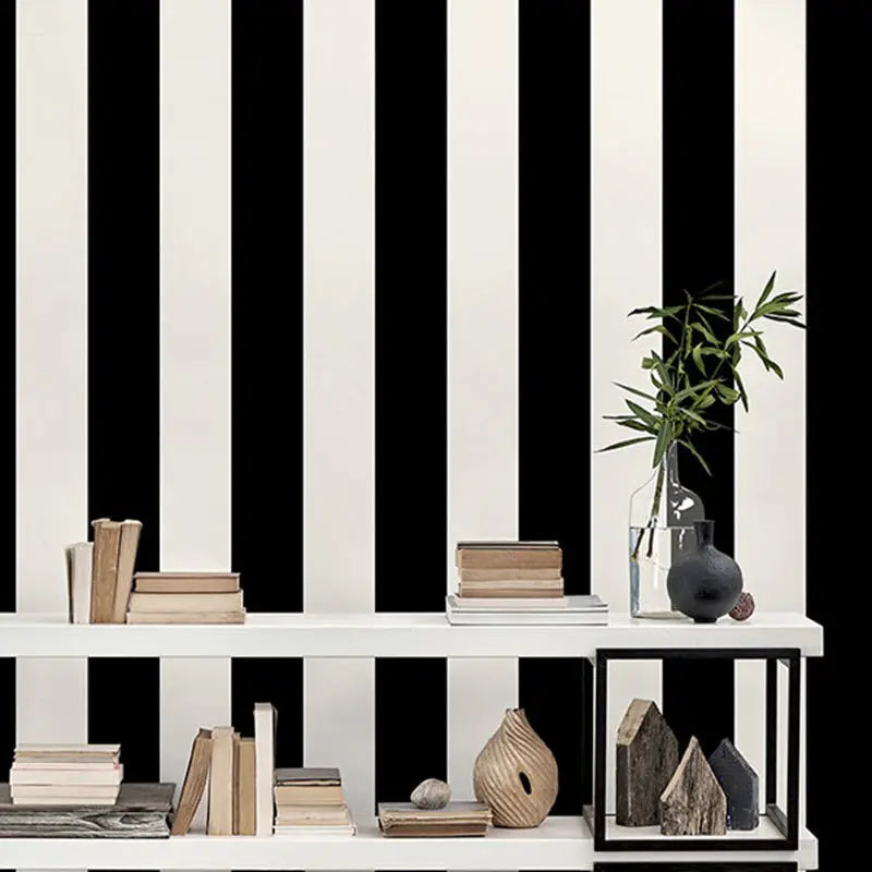 Broad Stripe Wallpaper Wallpaper Inn